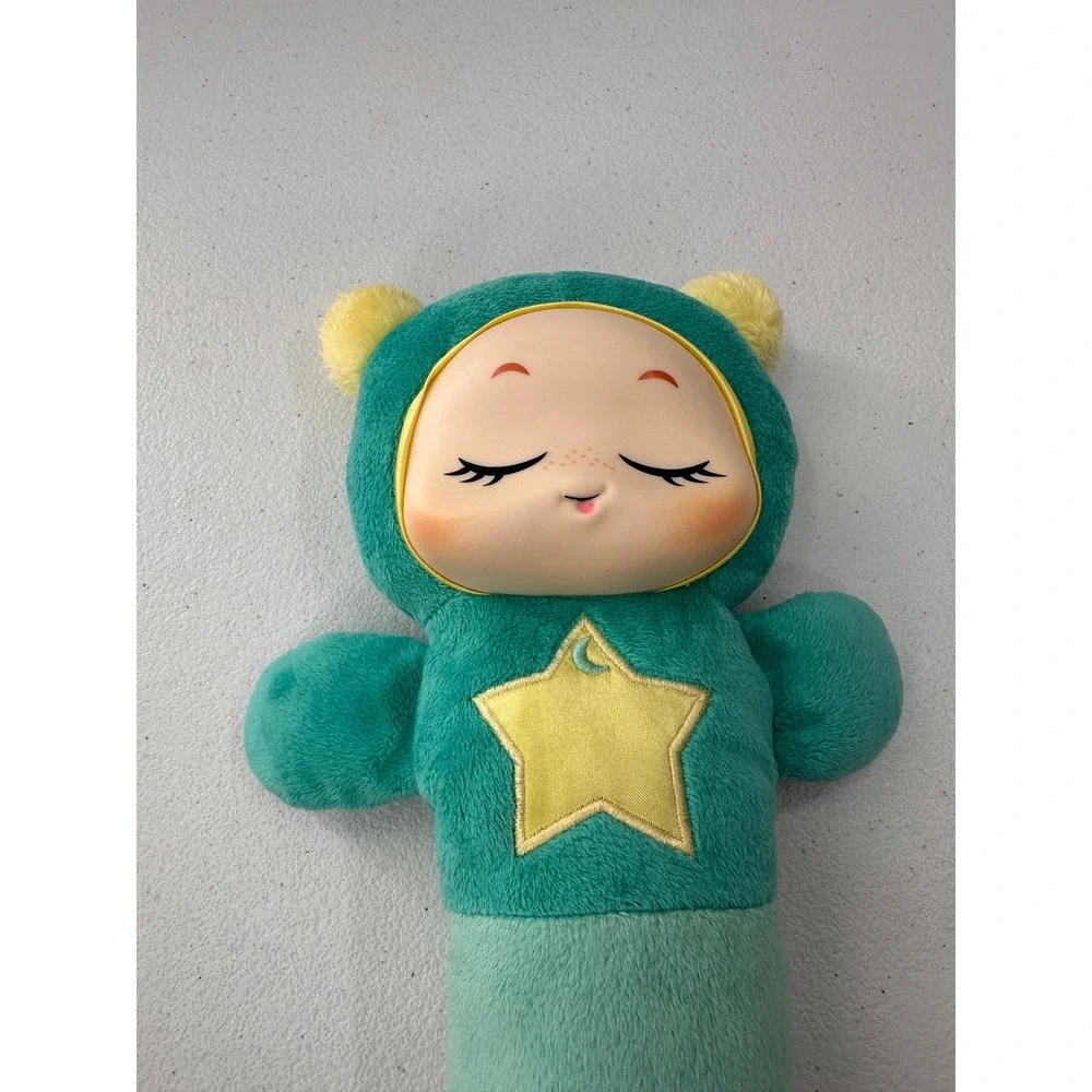 Playskool Gloworm Plush Stuffed Animal Teal Green Sleep Toy 11 Inch Kids Nursery